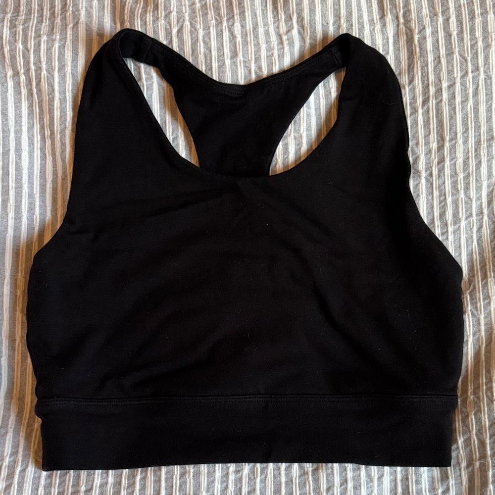 Boody Longline Racerback Bra, Medium, Black